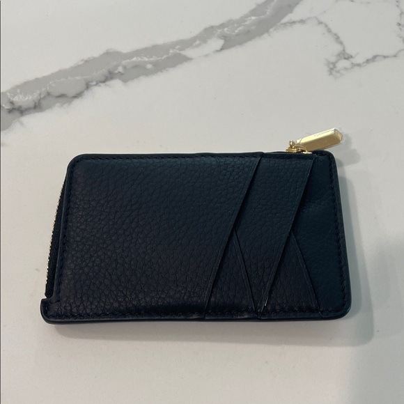 Tiffany & Co. Black Zip Around Leather Card Holder Wallet - Picture 2 of 6